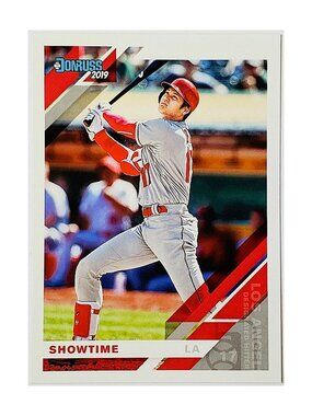 SHOHEI OHTANI "SHOWTIME" NICKNAME VARIATION 2019 DONRUSS #164, ANGELS, DODGERS!